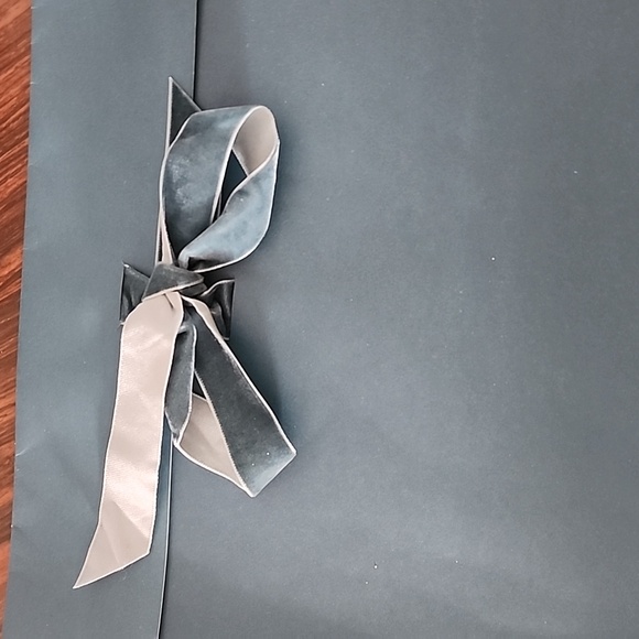 SEZANE Blue Paper Gift Bag Tissue Wrap for Scarf Pouch Purse Wrapping France - Picture 9 of 10